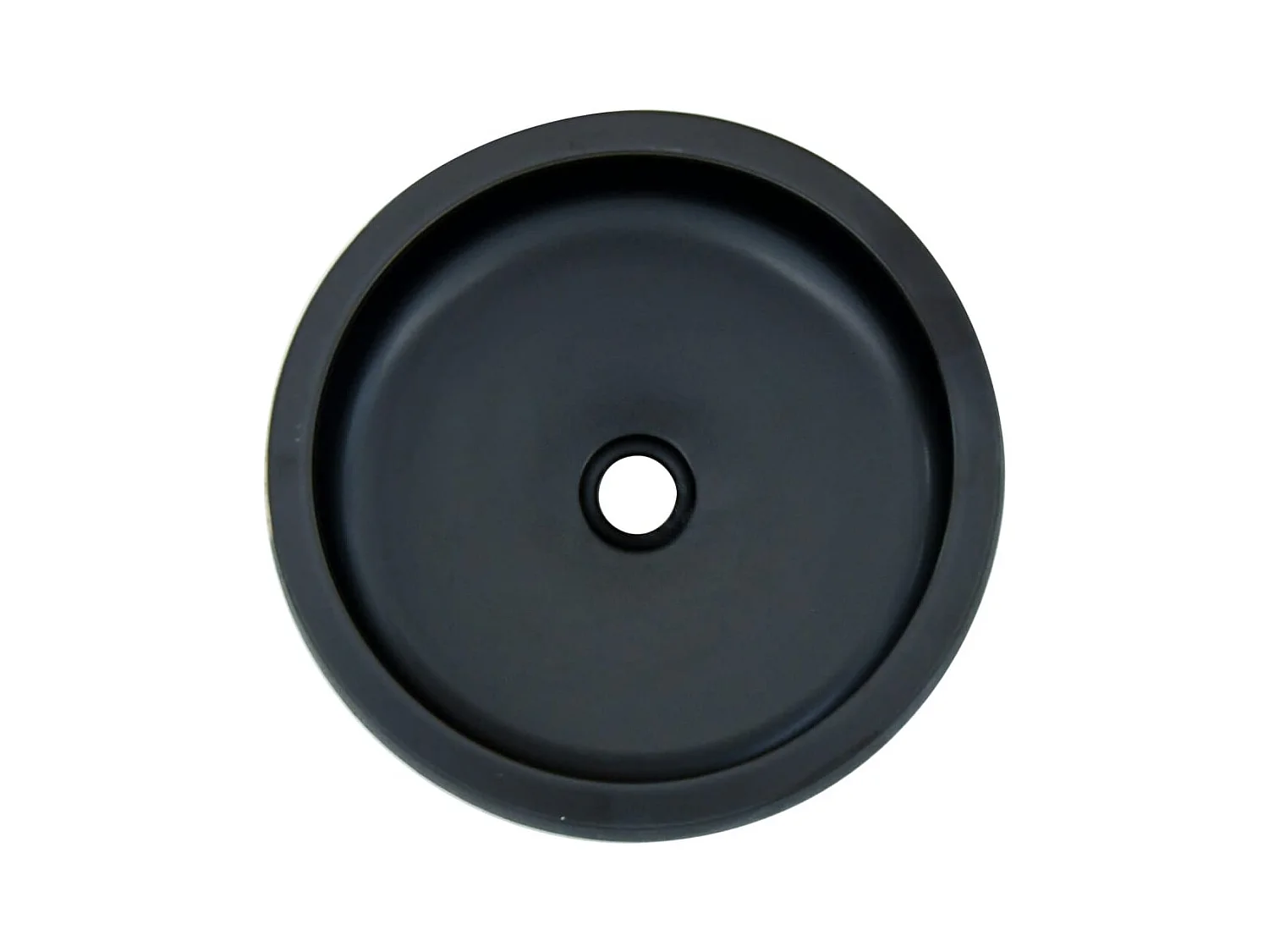 Vasque à poser Lavabo | Bac à laver noir et bleu rond Φ41x14 cm céramique