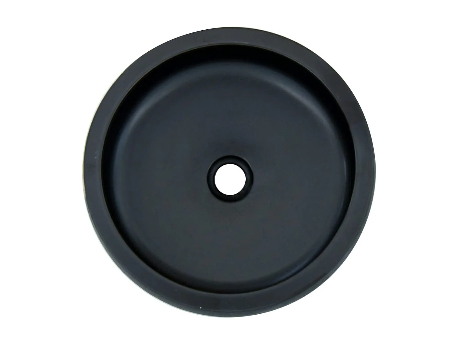 Vasque à poser Lavabo | Bac à laver noir et bleu rond Φ41x14 cm céramique