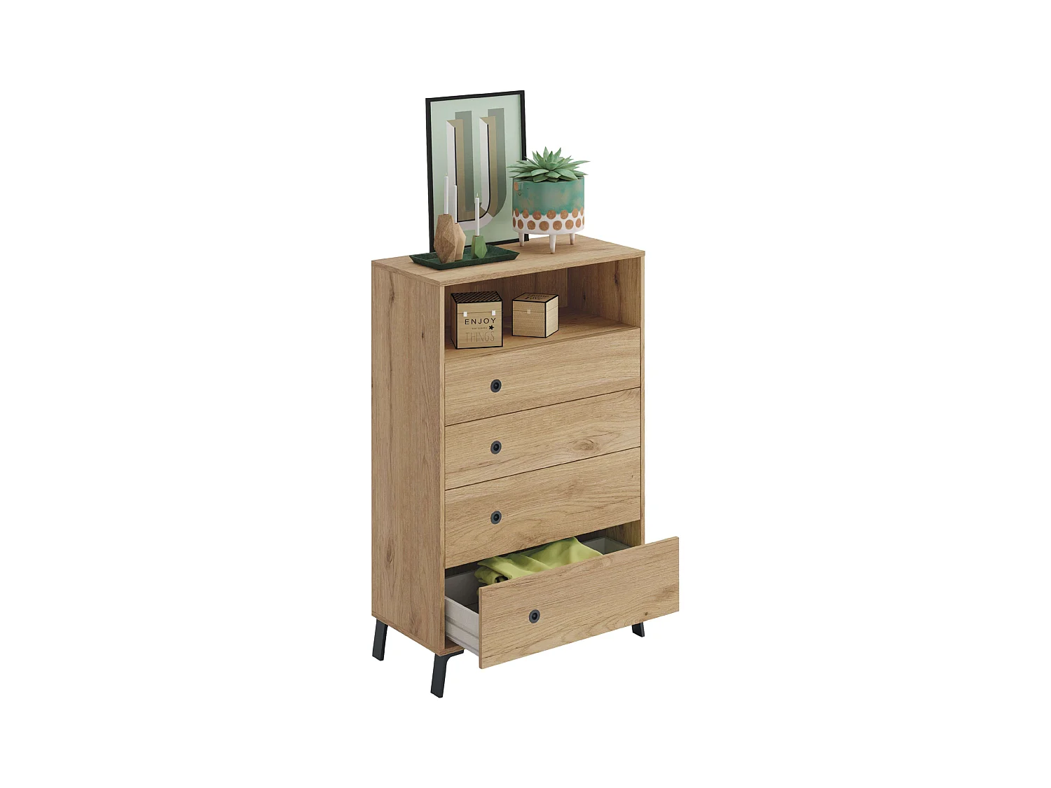 Cômoda de quarto industrial para ar condicionado 75x120cm