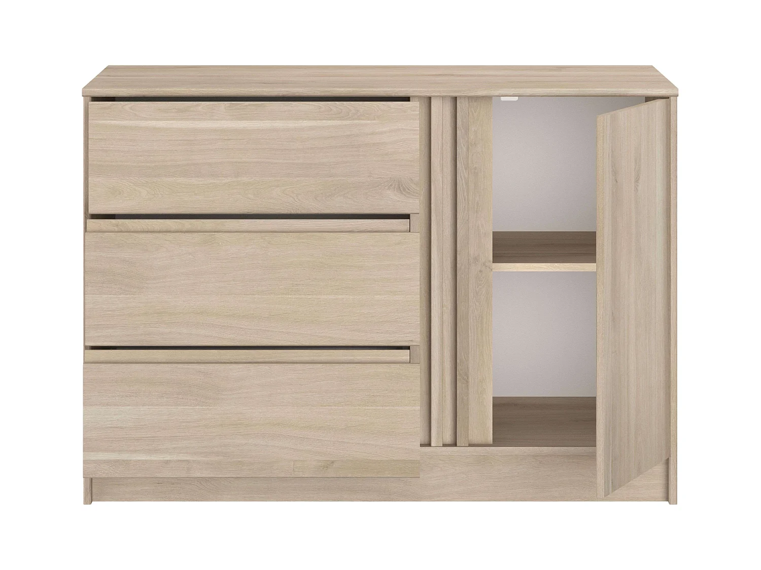 Commode double en chêne japonais 110x77x50