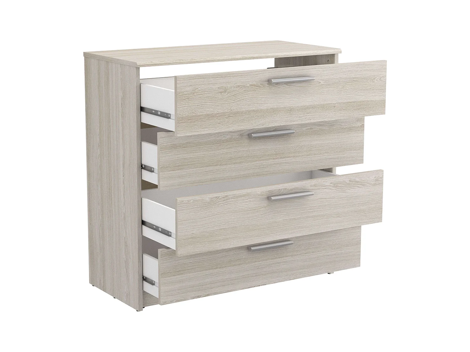 Commode Prins Shannon en chêne 81x80x38 cm Chambre