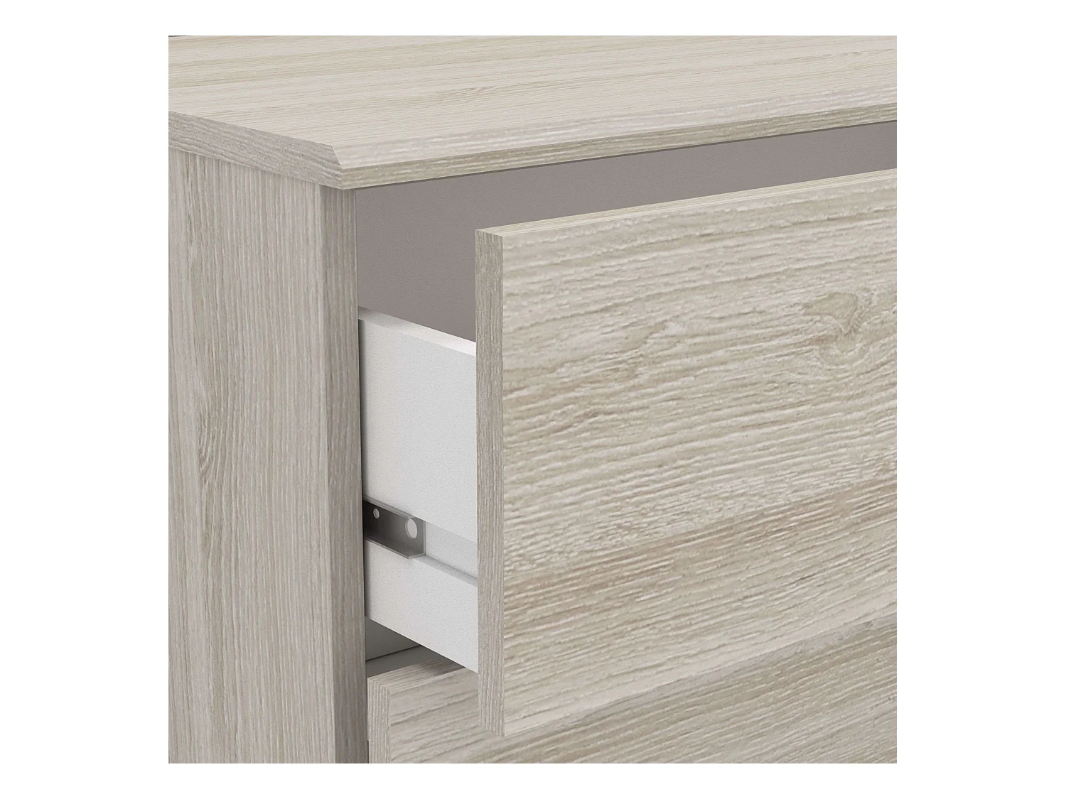 Commode Prins Shannon en chêne 81x80x38 cm Chambre