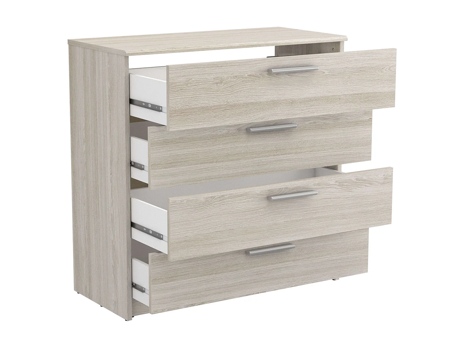 Commode Prins Shannon en chêne 81x80x38 cm Chambre