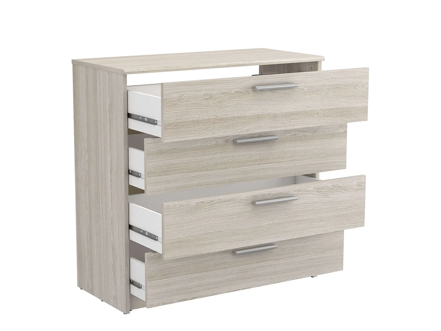 Commode Prins Shannon en chêne 81x80x38 cm Chambre