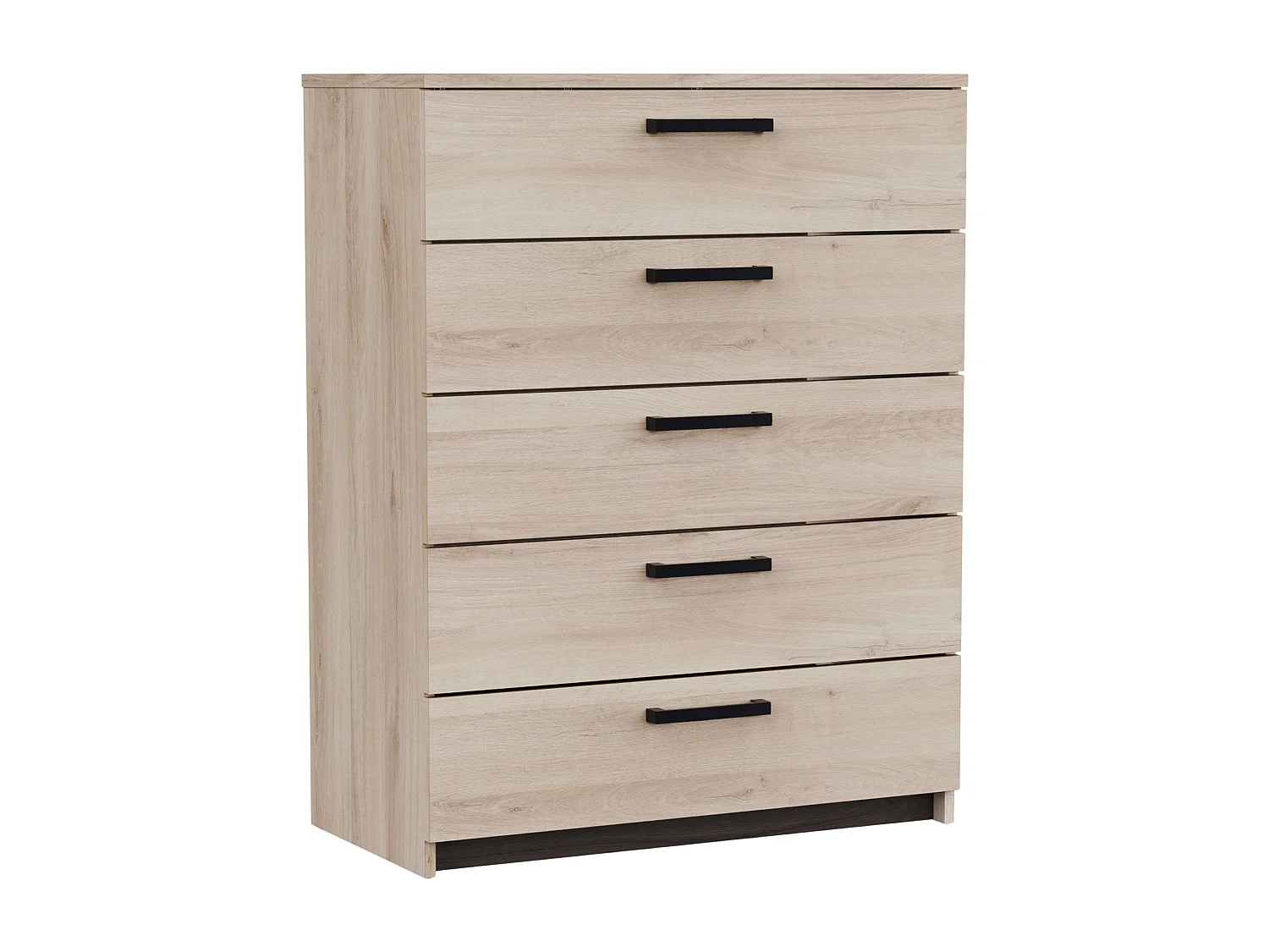 Commode Watson Modern Kronberge/Waterford en chêne, 5 tiroirs, 79,6 x 102,5 x 41,1 cm