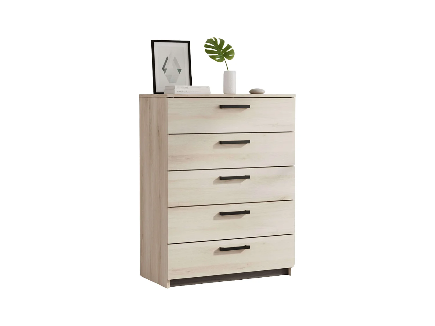 Commode Watson Modern Kronberge/Waterford en chêne, 5 tiroirs, 79,6 x 102,5 x 41,1 cm