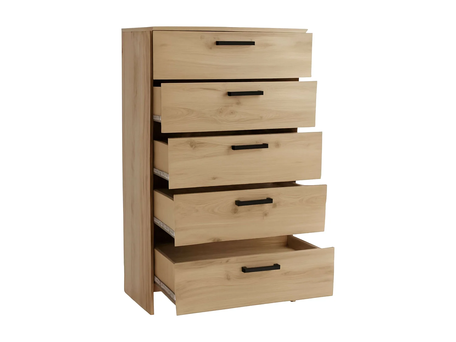 Cômoda Watson Modern Kronberge/Waterford Oak, 5 gavetas, 79,6 x 102,5 x 41,1 cm