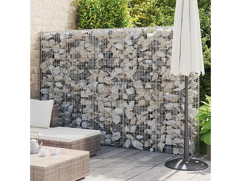 Mur en gabion-Panier de gabion avec couvercles Acier galvanisé 300x30x200 cm