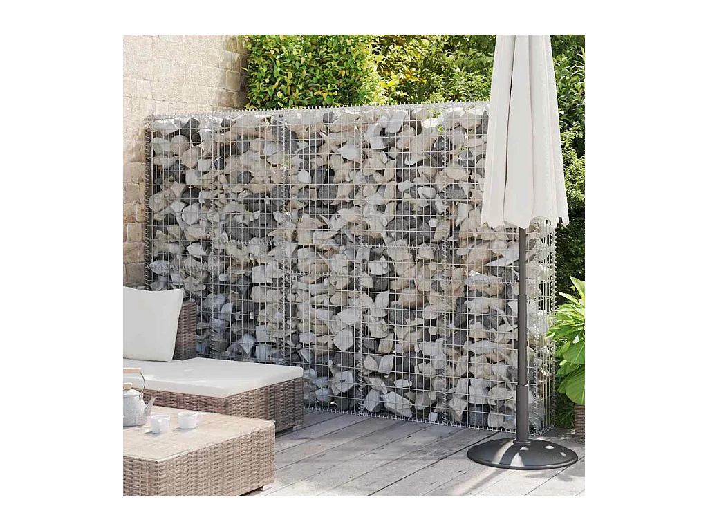 Mur en gabion-Panier de gabion avec couvercles Acier galvanisé 300x30x200 cm