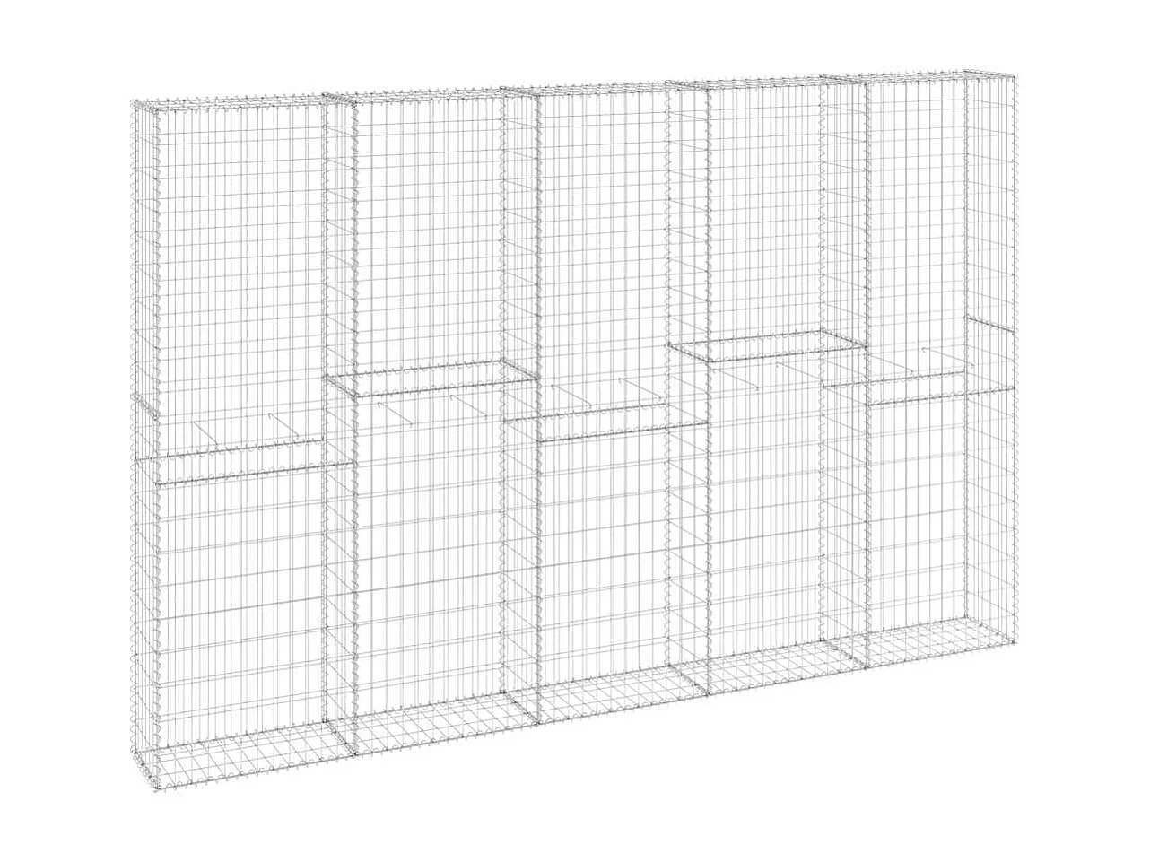 Mur en gabion-Panier de gabion avec couvercles Acier galvanisé 300x30x200 cm