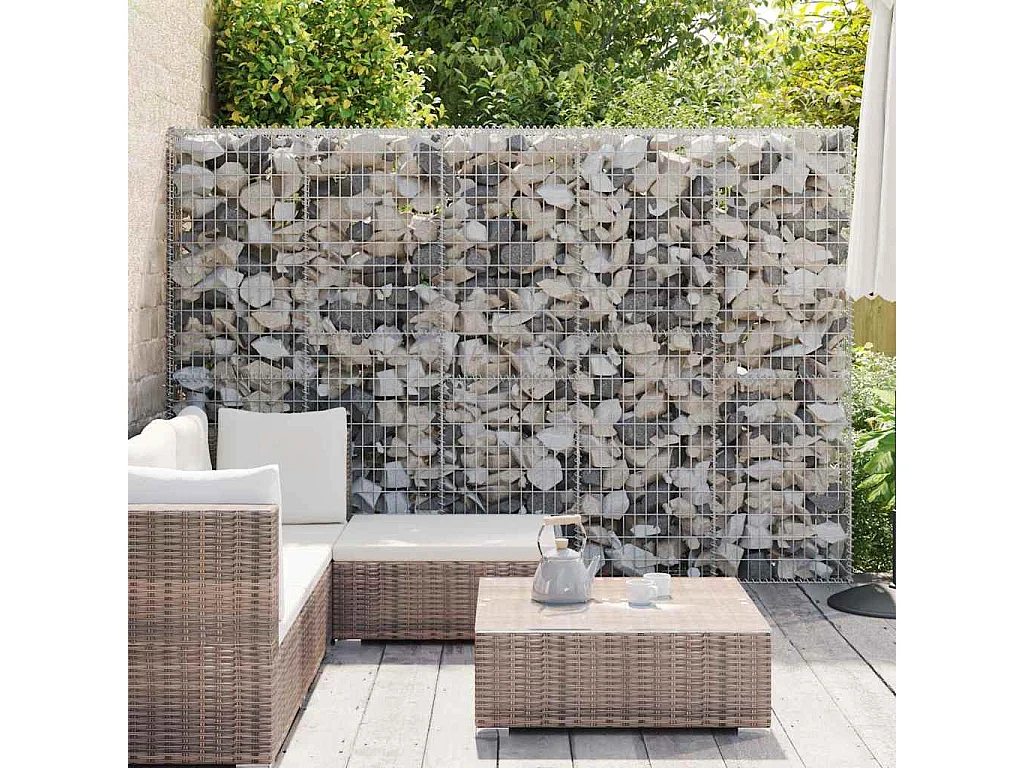 Mur en gabion-Panier de gabion avec couvercles Acier galvanisé 300x30x200 cm