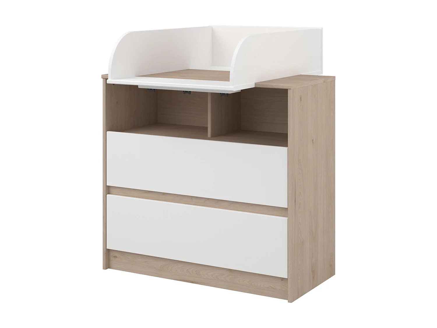 Cômoda Infantil Oak Jackson Matt White Nordic Trocador Infantil