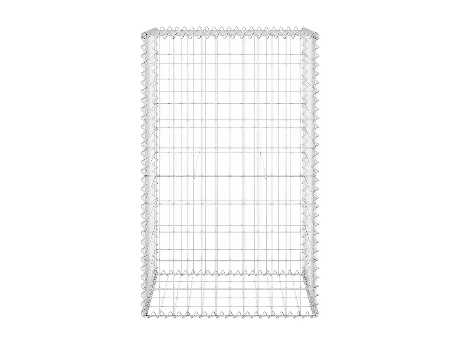 Mur en gabion-Panier de gabion avec couvercles Acier galvanisé 60x50x100 cm