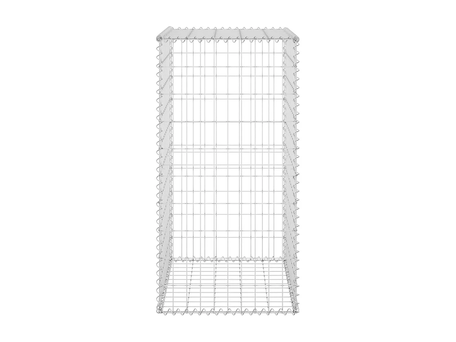 Mur en gabion-Panier de gabion avec couvercles Acier galvanisé 60x50x100 cm