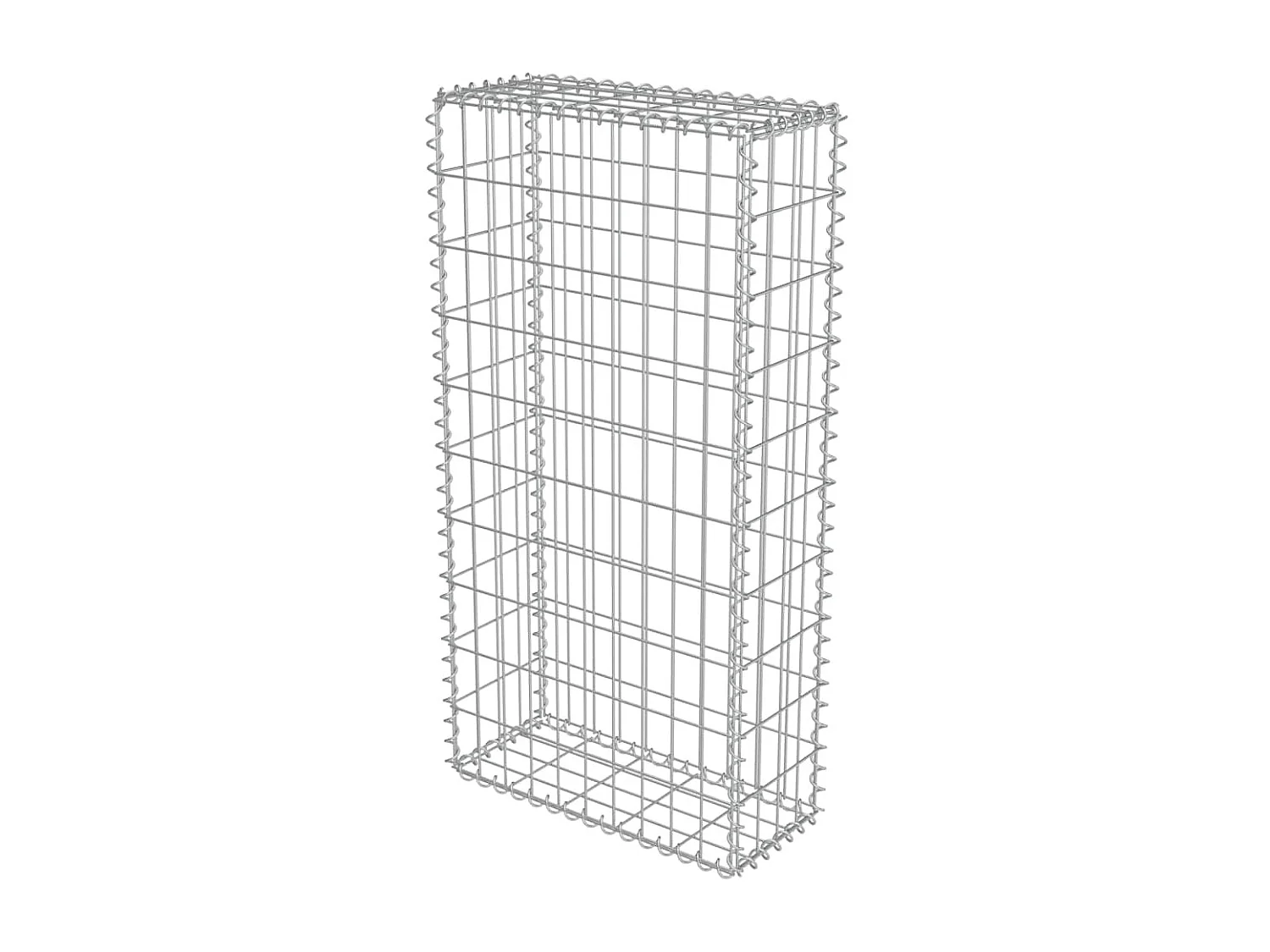 Mur en gabion-Panier de gabion avec couvercles Acier galvanisé 50x20x100 cm
