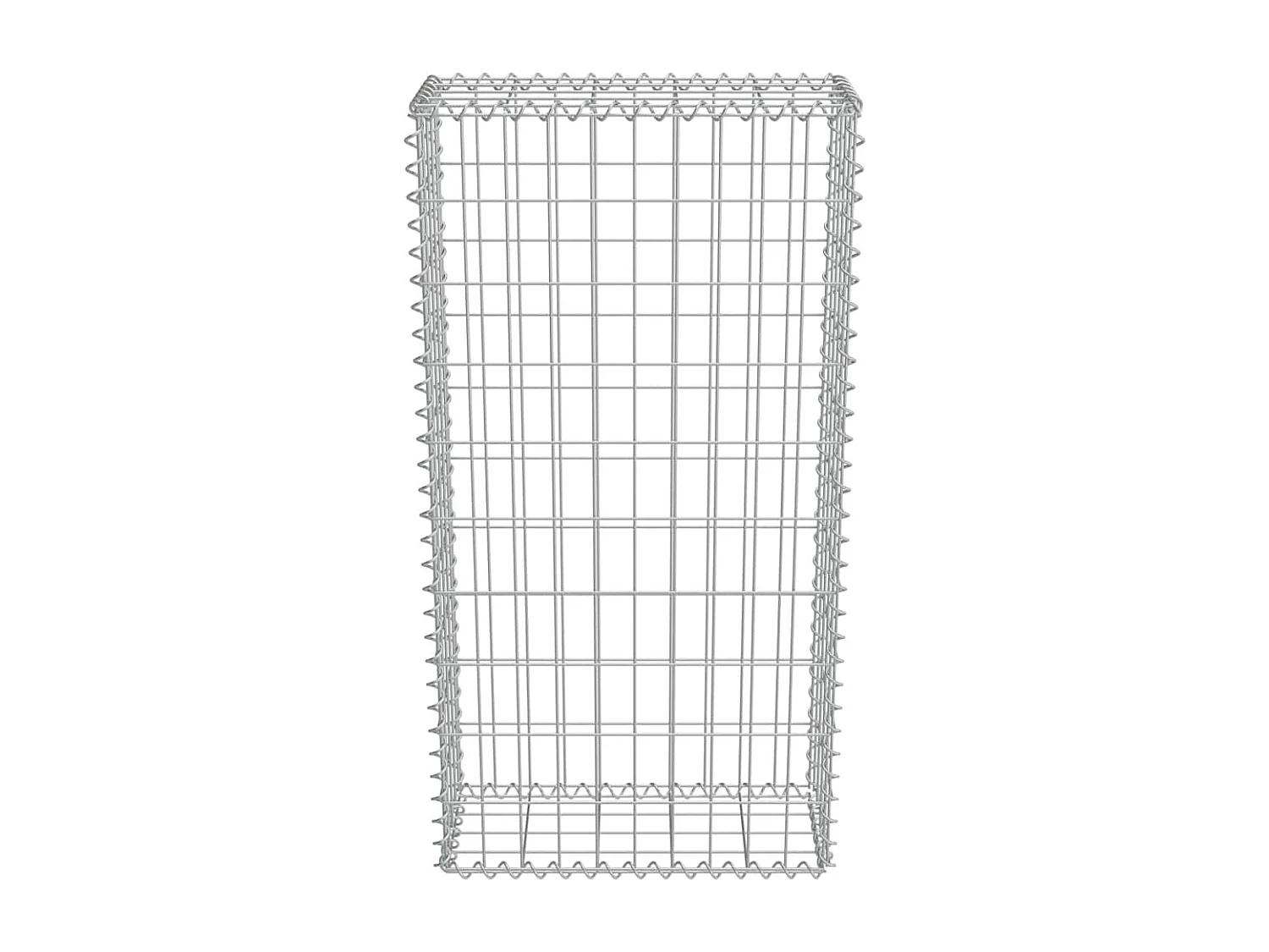 Mur en gabion-Panier de gabion avec couvercles Acier galvanisé 50x20x100 cm