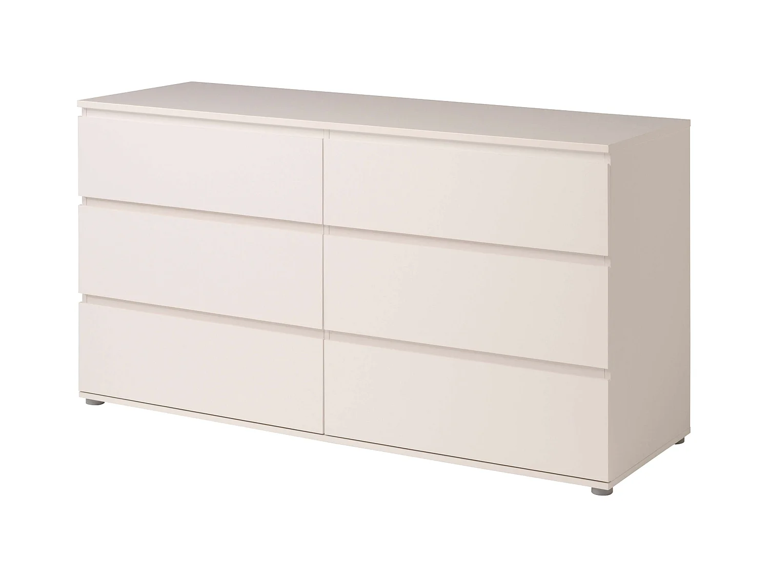 Cómoda Sven 6 cajones blanco 151x82x50 cm melamina dormitorio