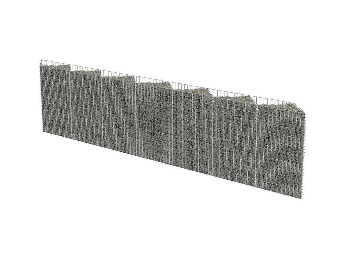 Mur de gabion-Panier de gabion Acier galvanisé 450x30x100 cm