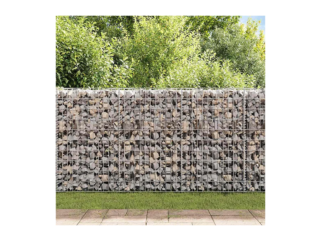 Mur de gabion-Panier de gabion Acier galvanisé 450x30x100 cm