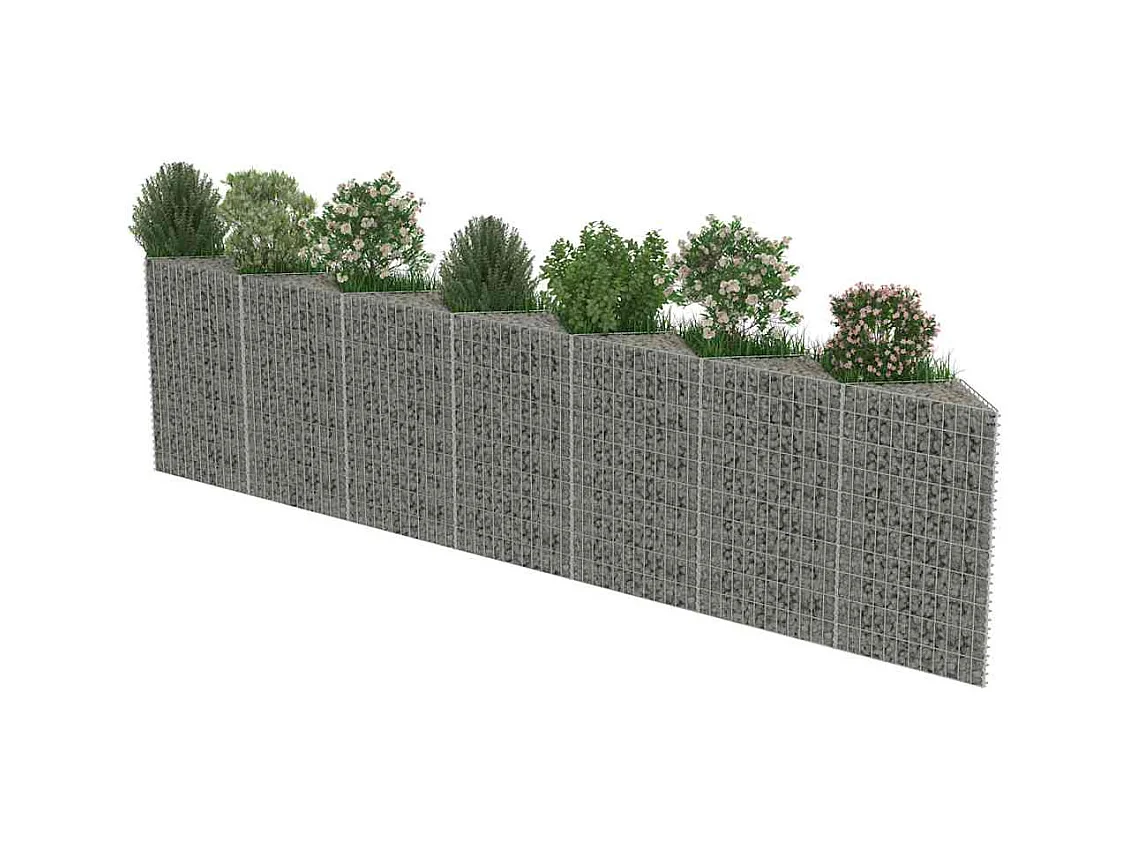 Mur de gabion-Panier de gabion Acier galvanisé 450x30x100 cm