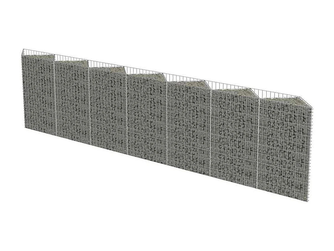 Mur de gabion-Panier de gabion Acier galvanisé 450x30x100 cm