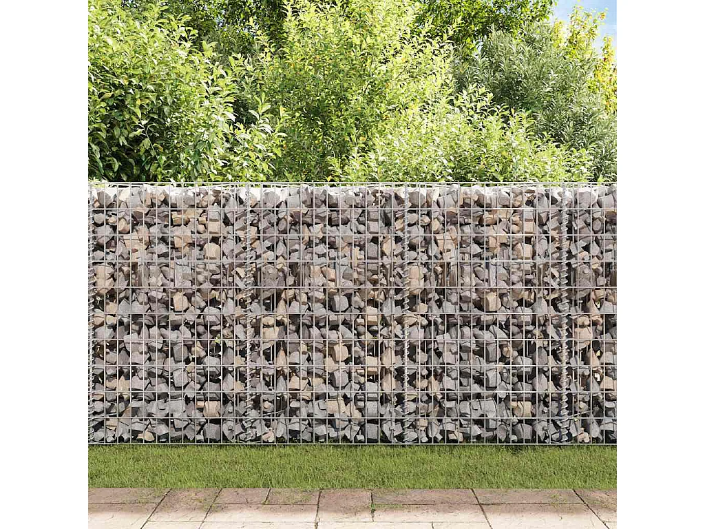 Mur de gabion-Panier de gabion Acier galvanisé 450x30x100 cm