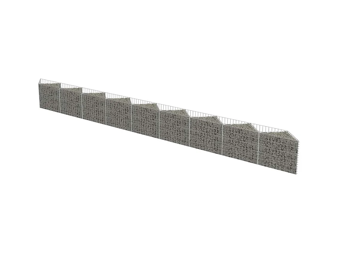 Mur de gabion-Panier de gabion Acier galvanisé 630x30x50 cm