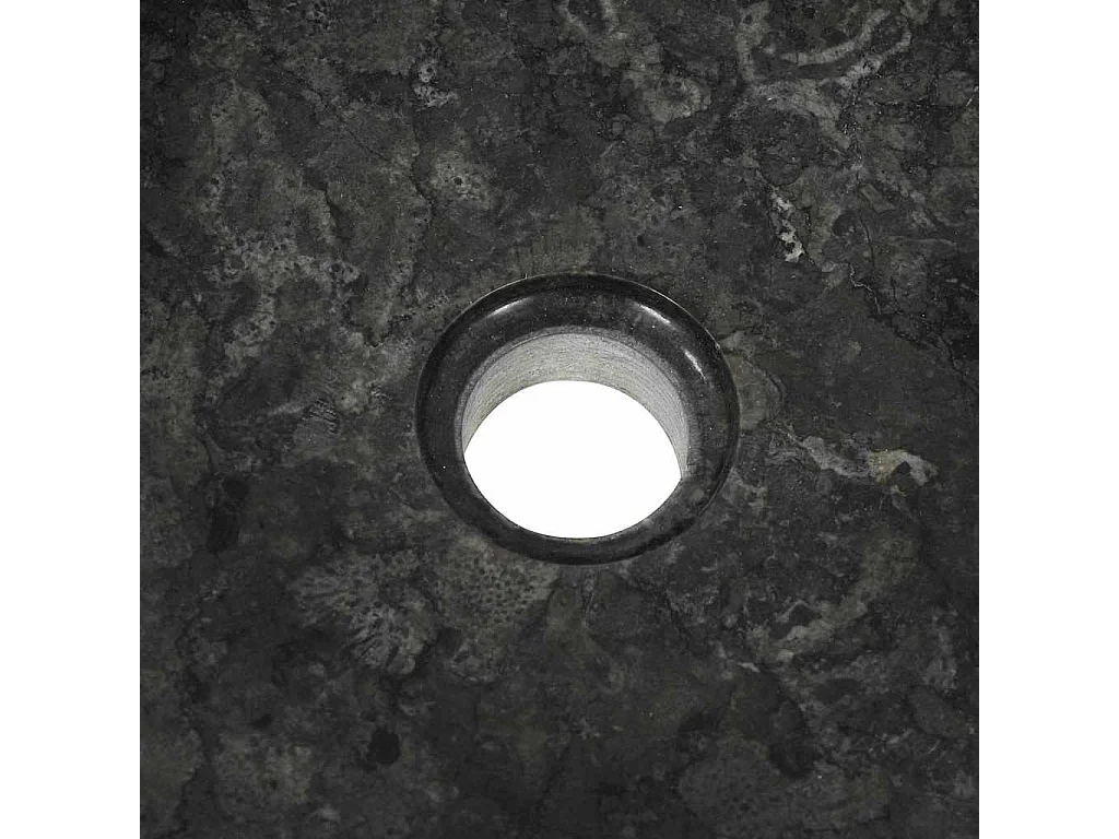 Lavabo salle de bain-Vasque à poser 40 x 12 cm Marbre Noir