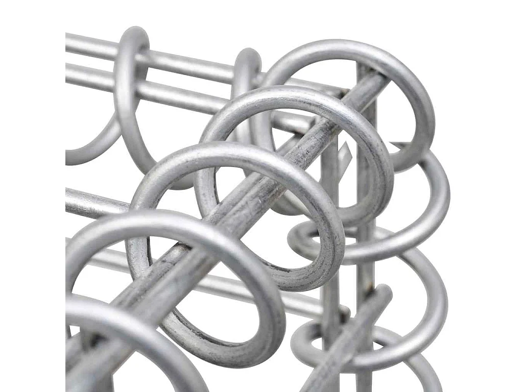 Mur en gabion-Panier de gabion avec couvercles Acier galvanisé 200x60x100 cm