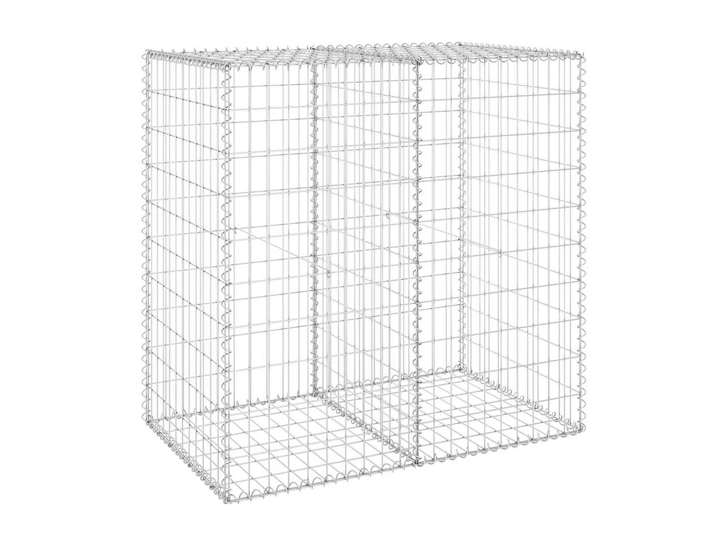 Mur en gabion-Panier de gabion avec couvercles Acier galvanisé 100x60x100 cm