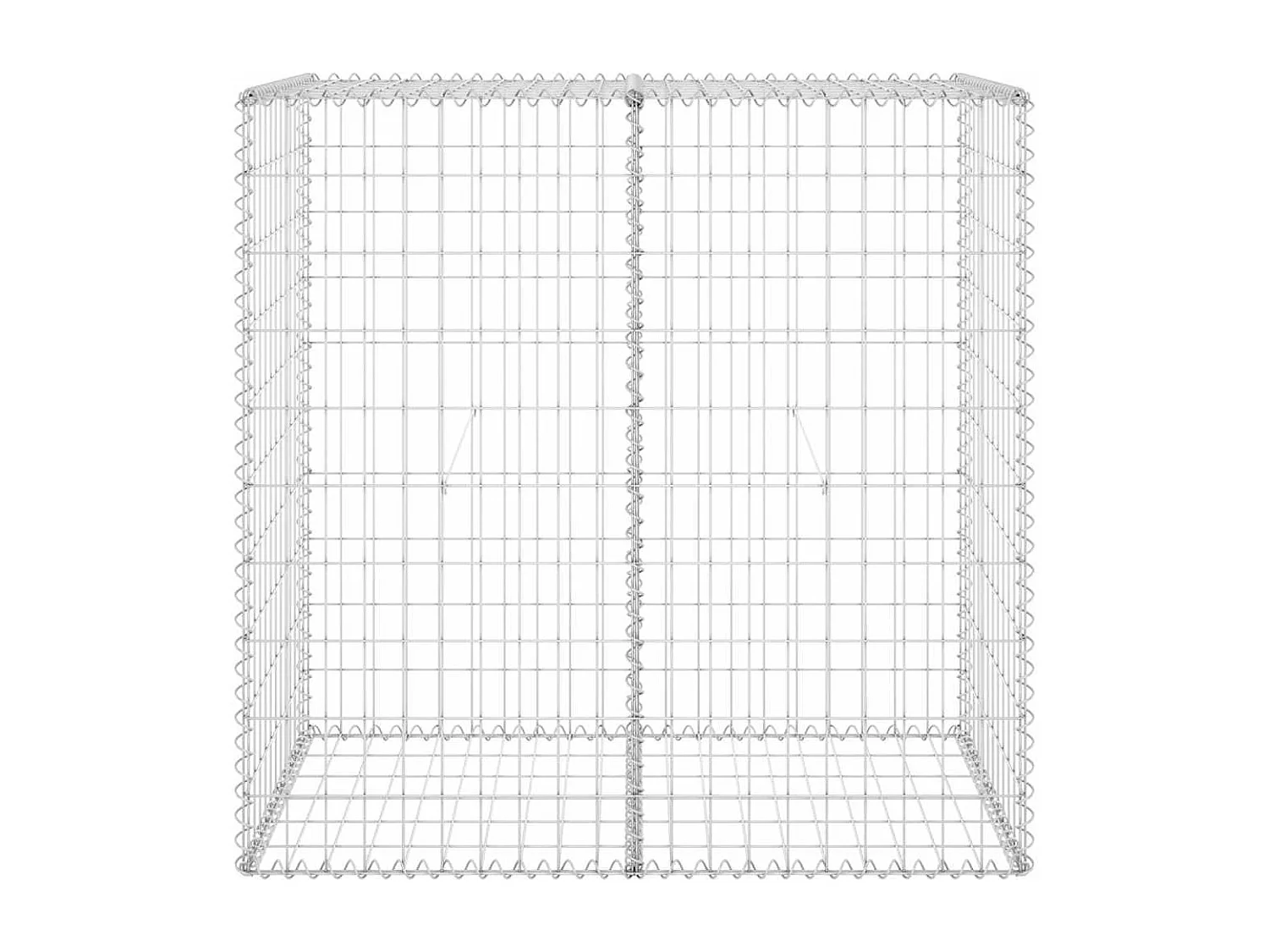 Mur en gabion-Panier de gabion avec couvercles Acier galvanisé 100x60x100 cm