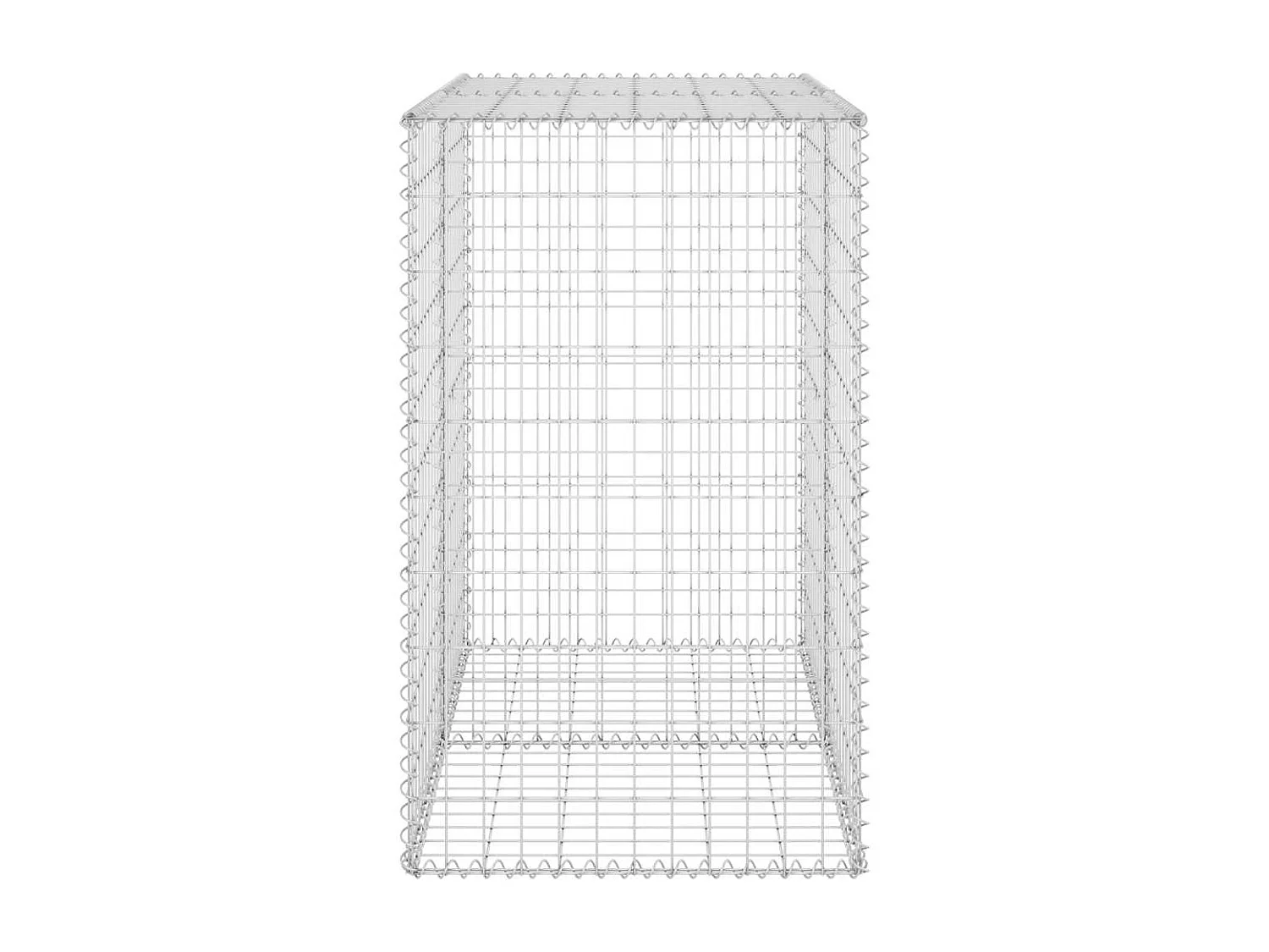 Mur en gabion-Panier de gabion avec couvercles Acier galvanisé 100x60x100 cm