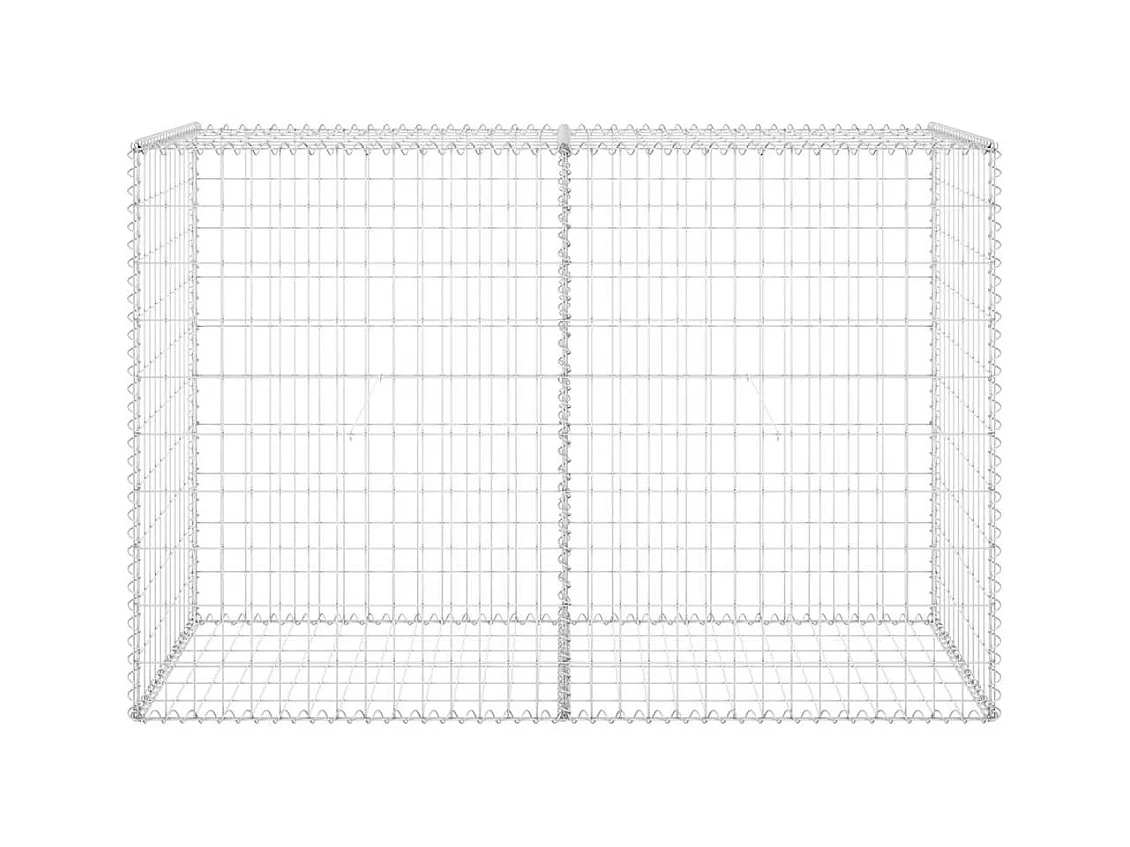 Mur en gabion-Panier de gabion avec couvercles Acier galvanisé 150x60x100 cm