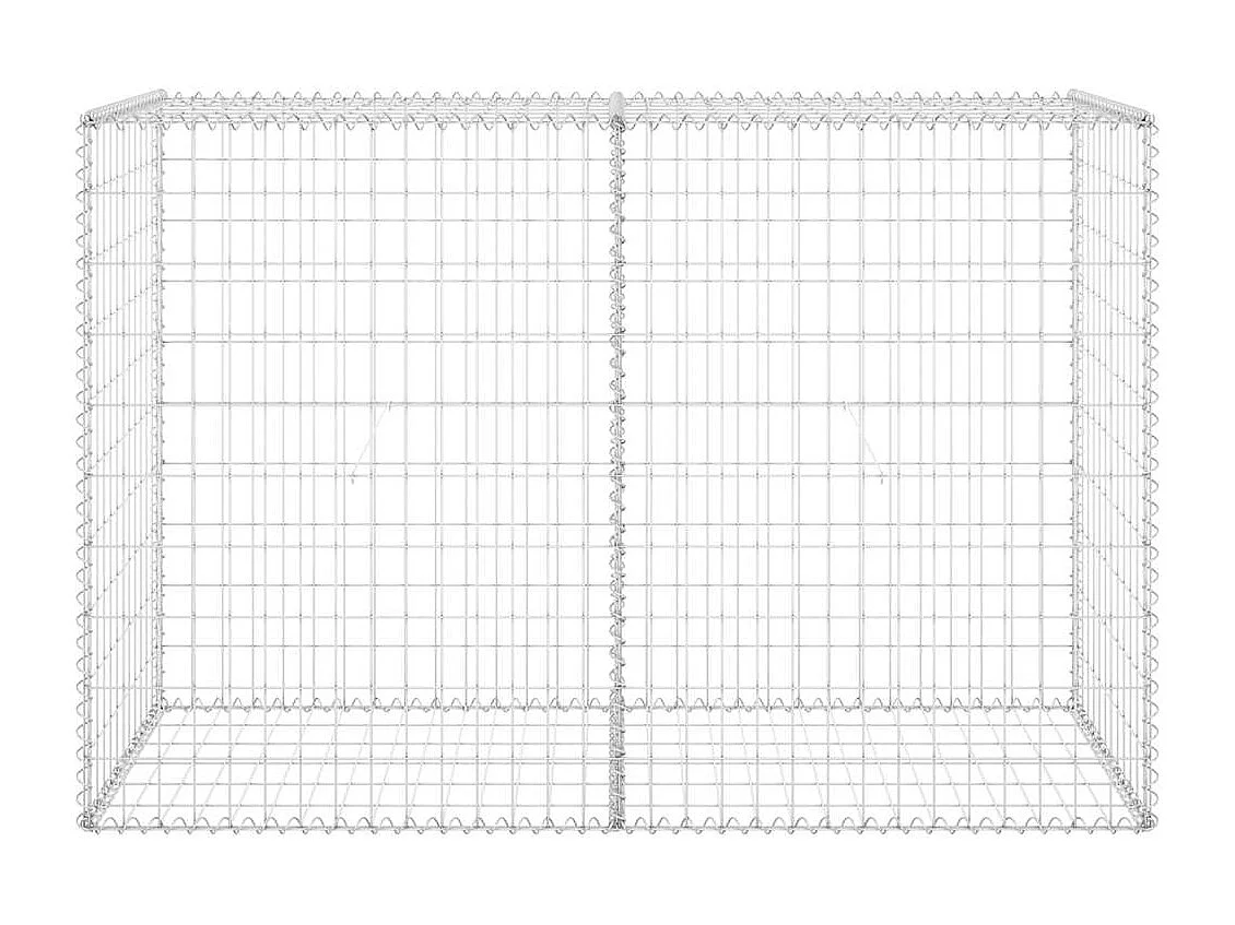 Mur en gabion-Panier de gabion avec couvercles Acier galvanisé 150x60x100 cm