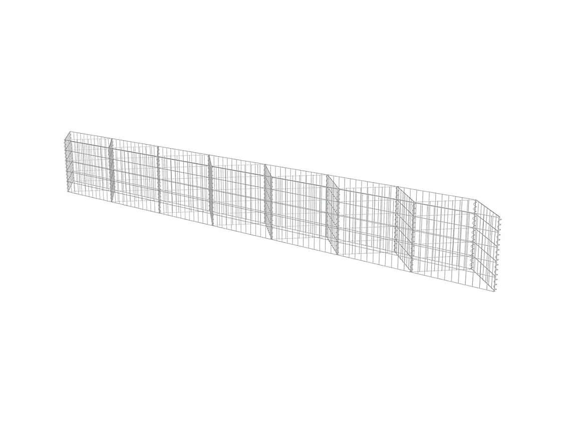 Mur de gabion-Panier de gabion Acier galvanisé 450x30x50 cm