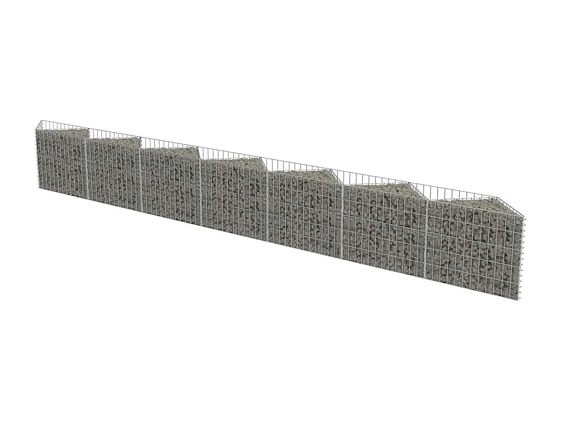 Mur de gabion-Panier de gabion Acier galvanisé 450x30x50 cm