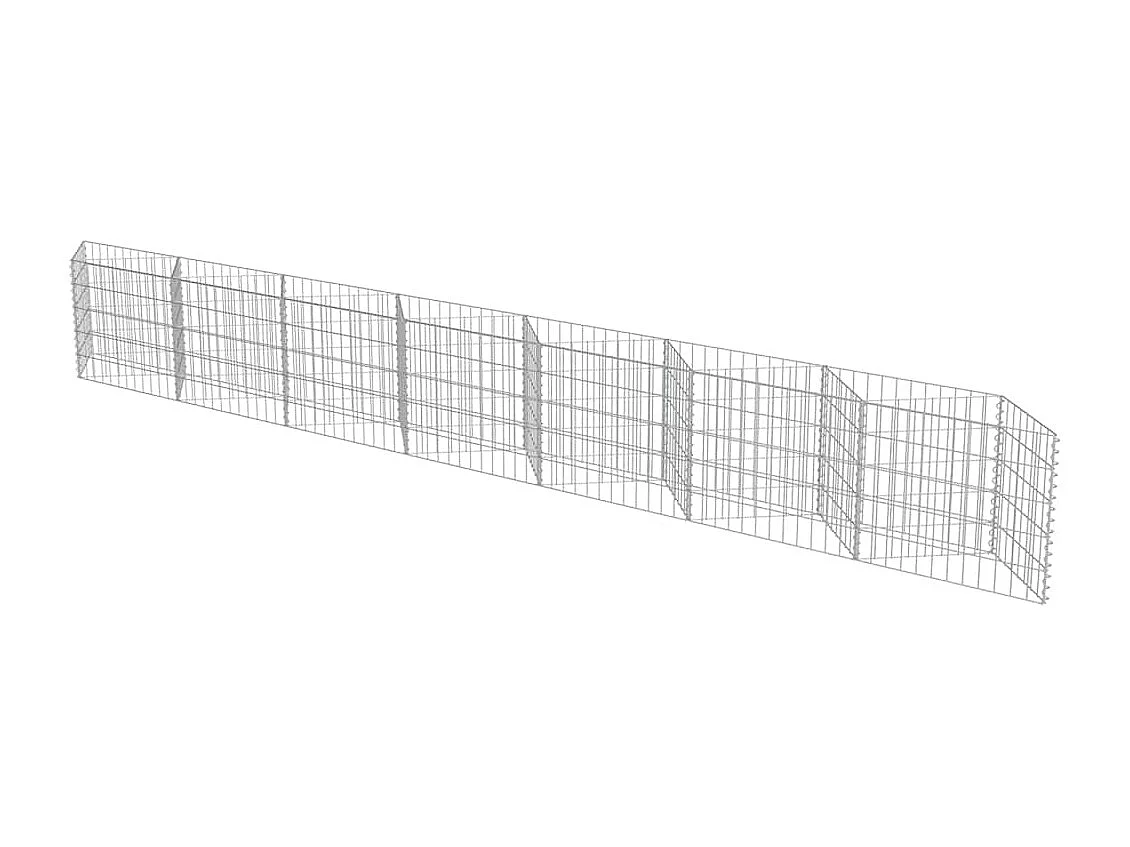 Mur de gabion-Panier de gabion Acier galvanisé 450x30x50 cm