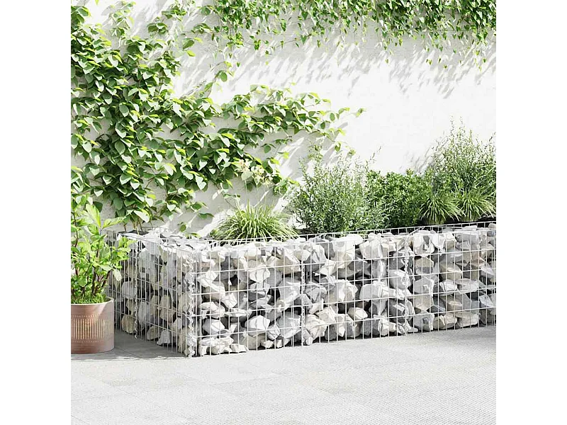 Mur de gabion-Panier de gabion Acier galvanisé 450x30x50 cm