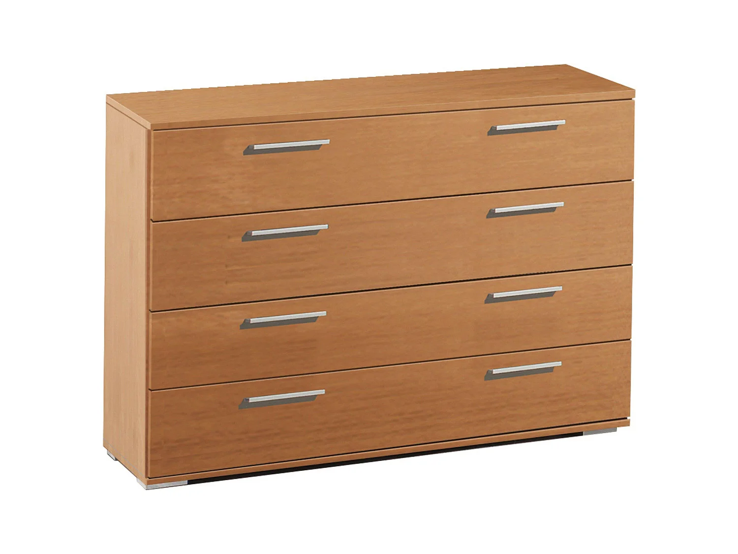 Commode classique en cerisier 4 tiroirs 102x82x41 cm Chambre