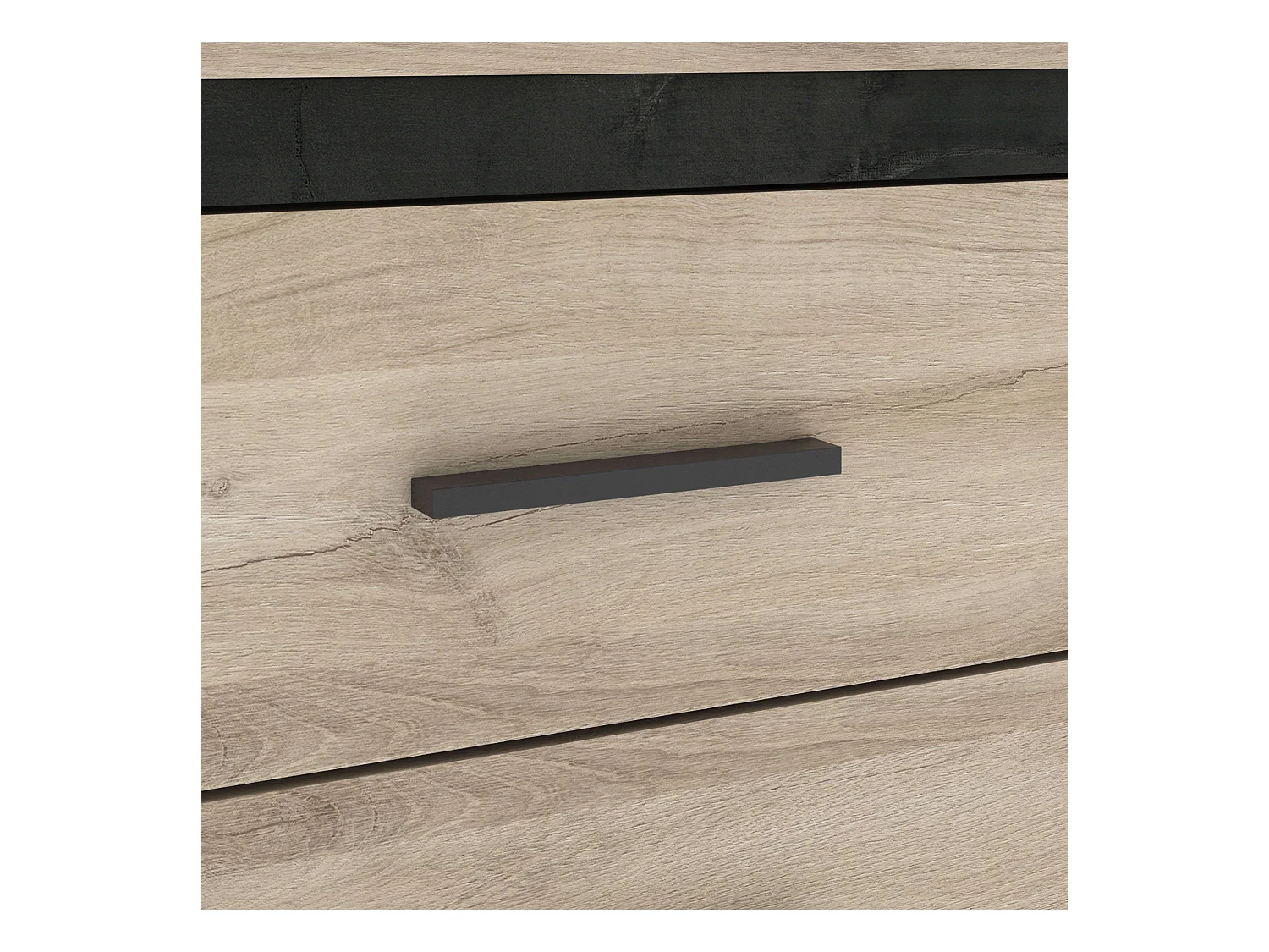 Commode de chambre de style industriel Urano 129x77x42 cm