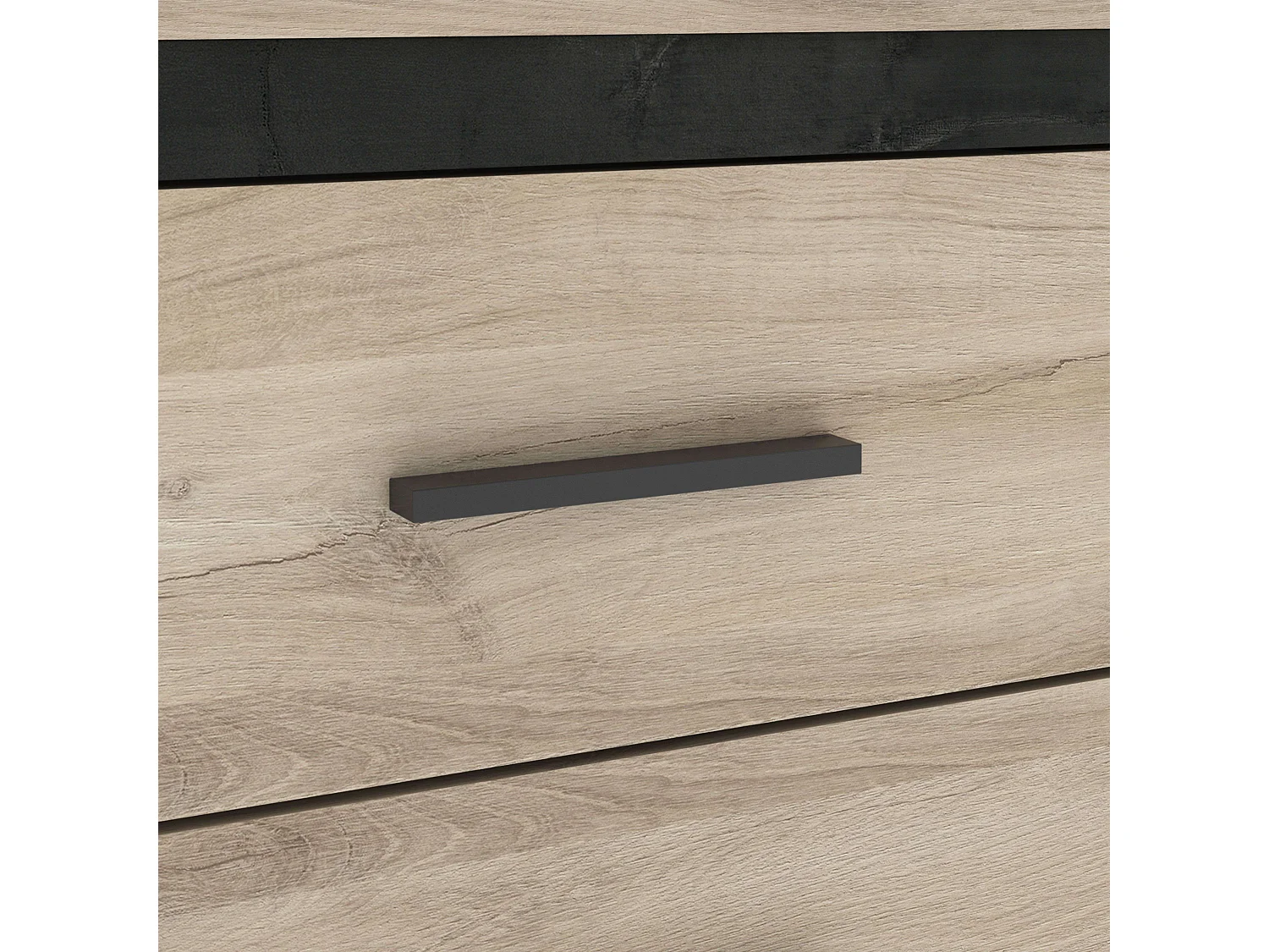 Commode de chambre de style industriel Urano 129x77x42 cm