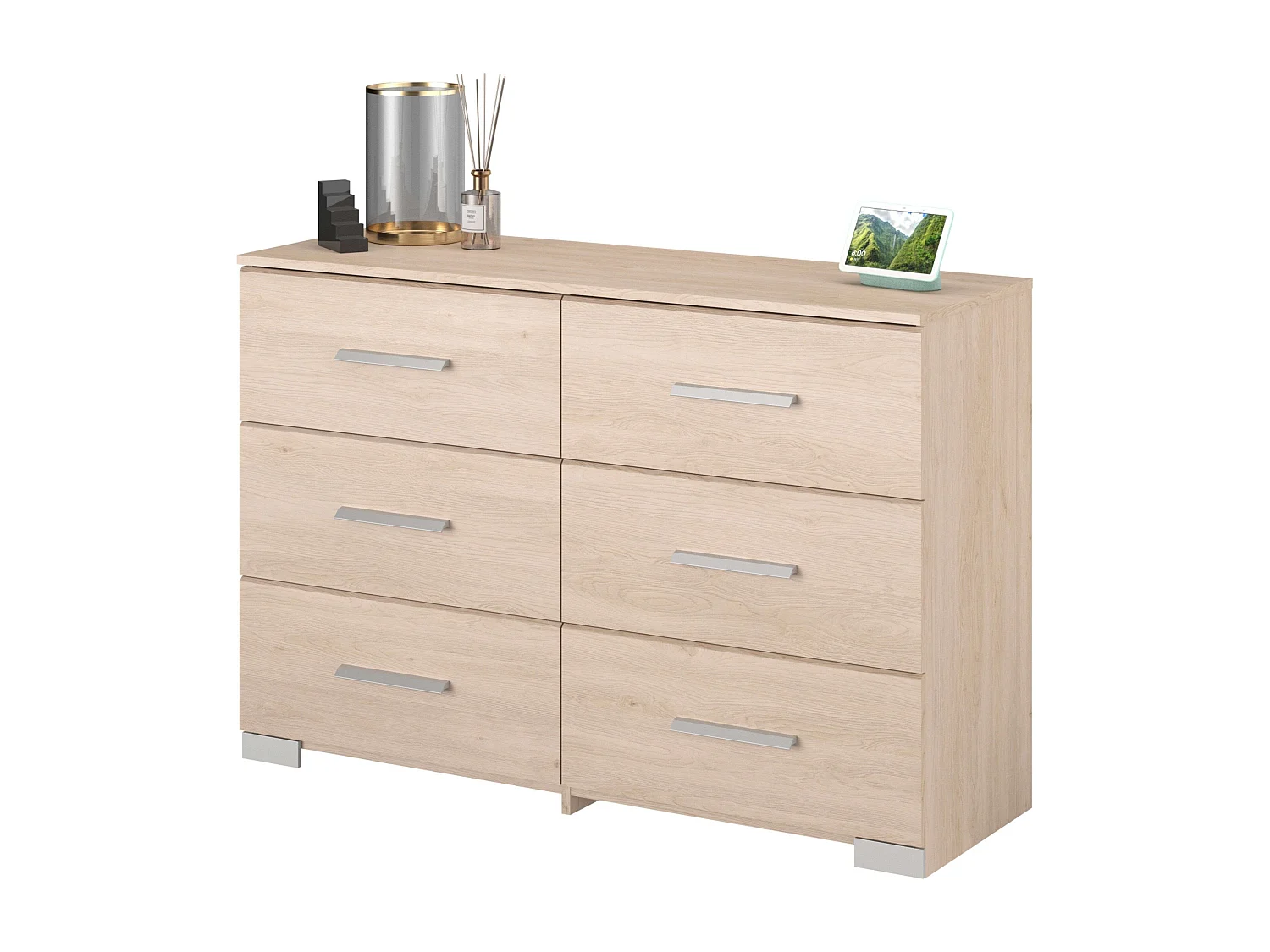 Cómoda Dormitorio Baltic Roble Japonés 121x81 cm