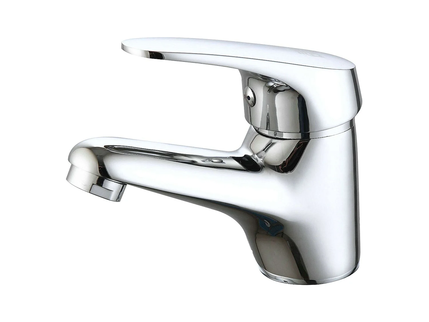 Torneira de lavatório Han com uma alça, acabamento cromado