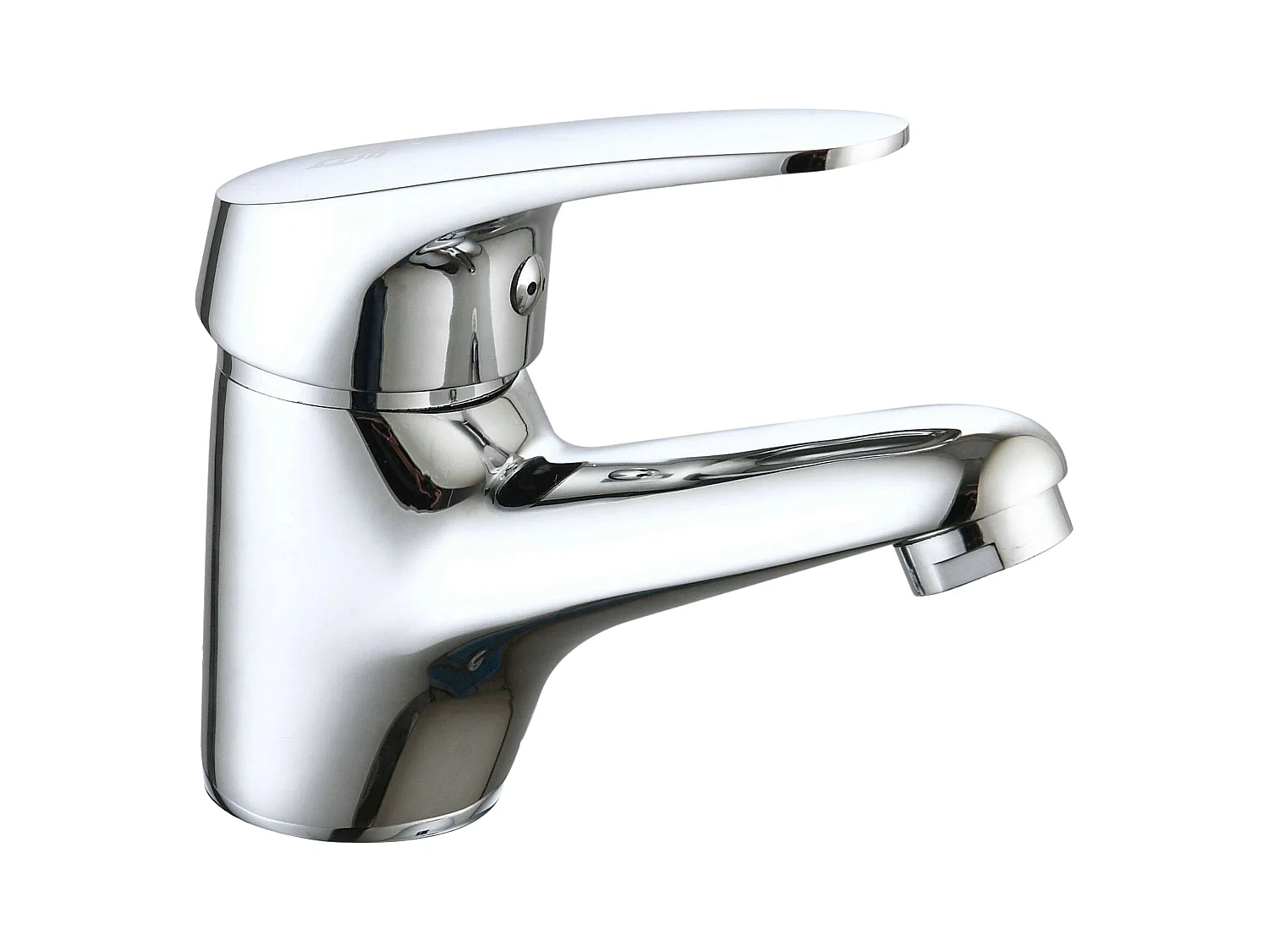 Torneira de lavatório Han com uma alça, acabamento cromado