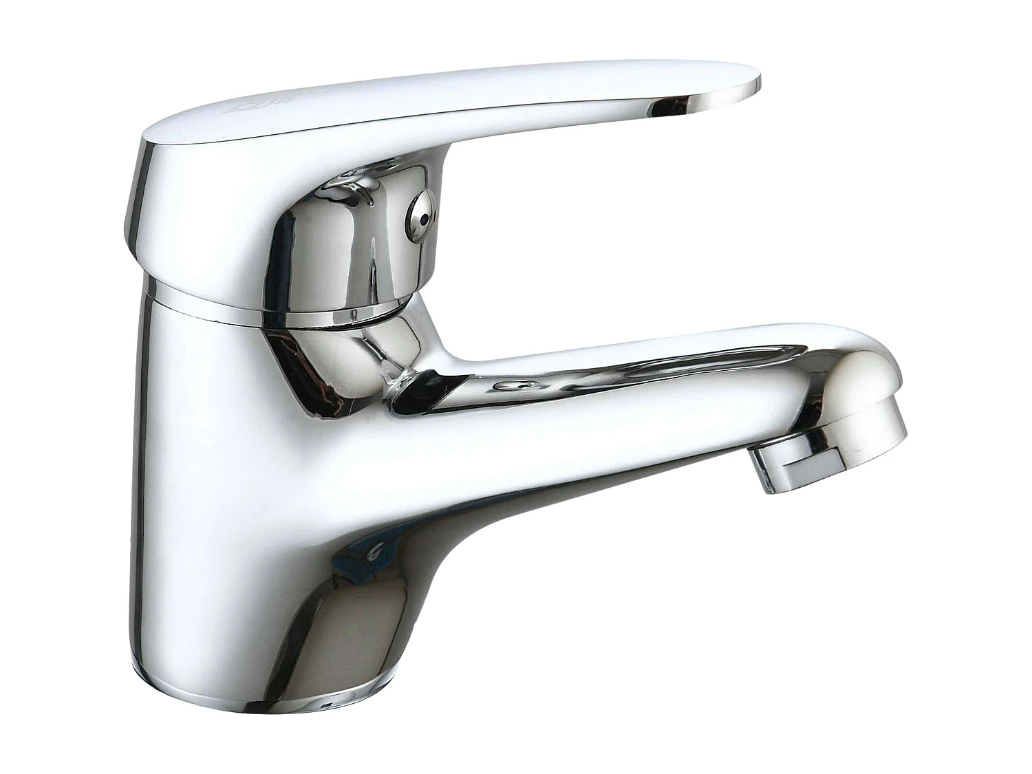 Robinet de lavabo à poignée unique Han, finition chromée