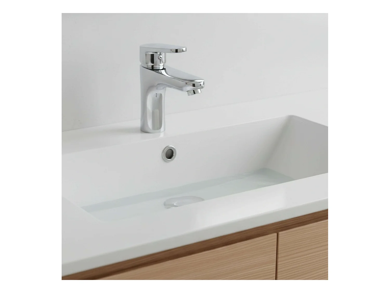 Torneira para pia estilo moderno cromado Bidasoa