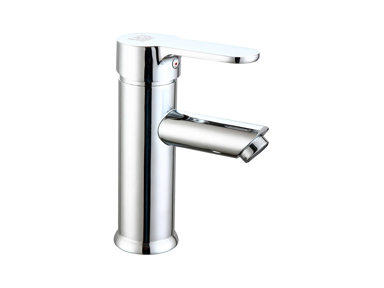 Torneira Ganges para pia de banheiro, latão, zinco, alças, cromado, conjunto de fixação