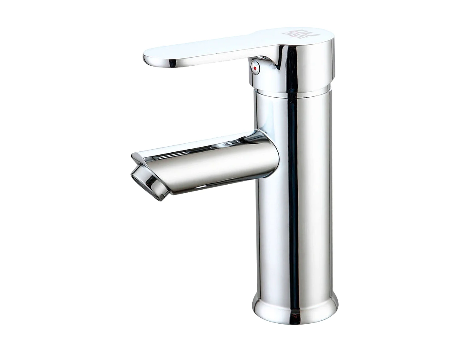 Robinet de lavabo de salle de bain Ganges, poignées en laiton et zinc, ensemble de fixation chromé