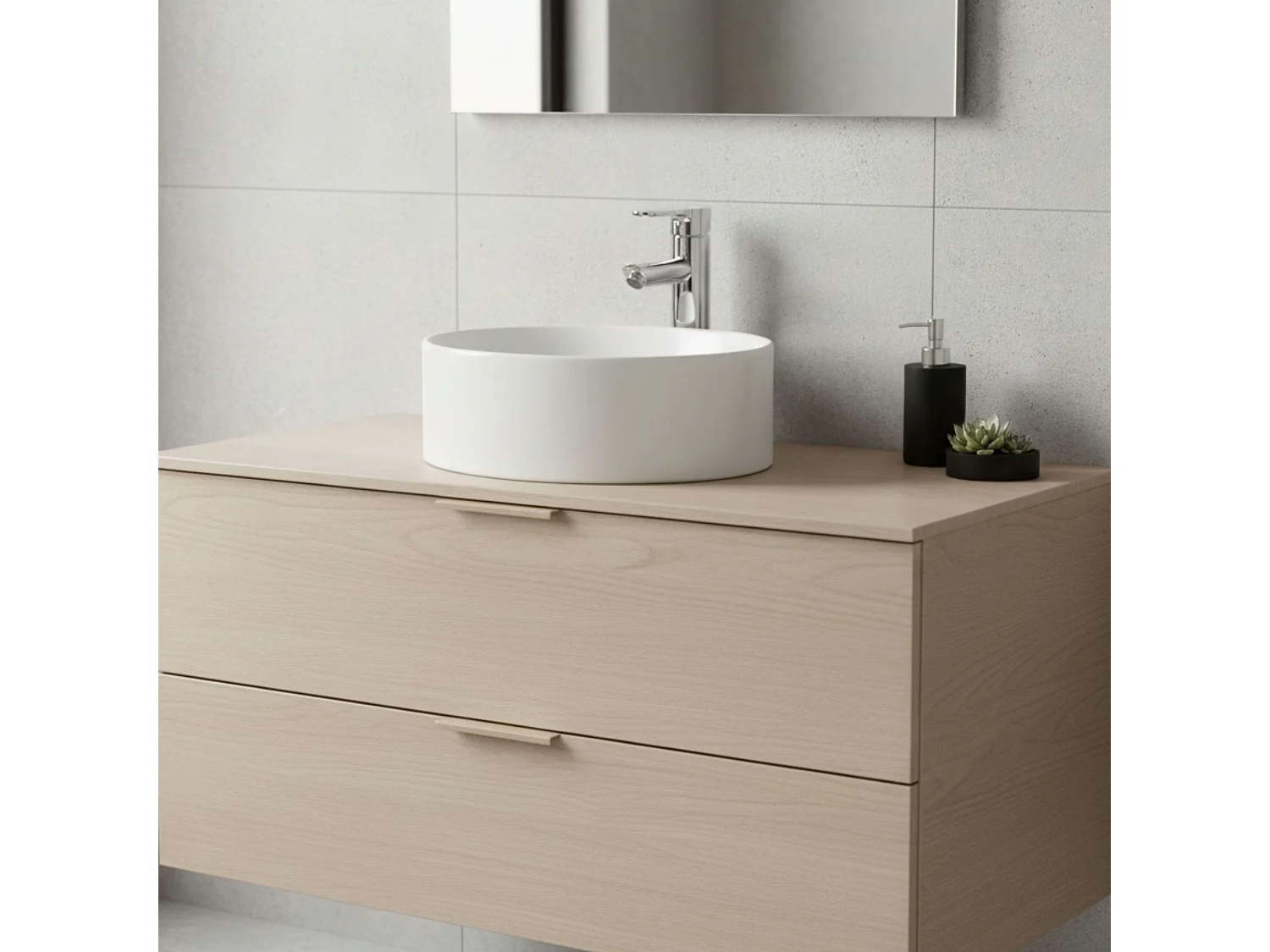 Robinet de lavabo de salle de bain Ganges, poignées en laiton et zinc, ensemble de fixation chromé