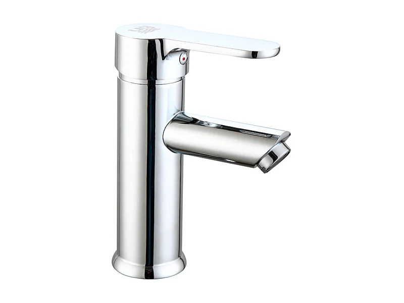 Torneira Ganges para pia de banheiro, latão, zinco, alças, cromado, conjunto de fixação